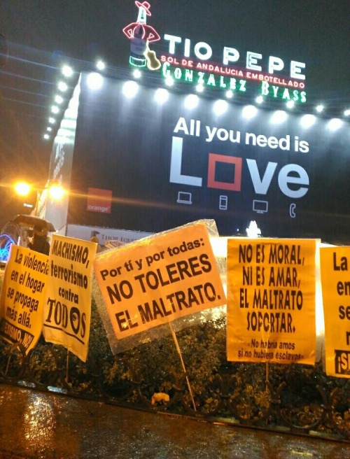 &ldquo;Ni una agresión sin respuesta&rdquo;[Madrid y Barcelona; Manifestaciones 25N]