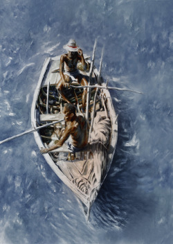 Los Pescadores, (Haiti), watercolor by Keith