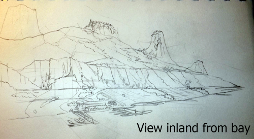 Sketches for a new setting I’m trying to develop, about some demon being banished from the underworld and trying to adjust to life in the world of the living - which happens to be some fantasical Incan/Mayan-esque place. I don’t know a whole