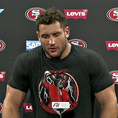 Nick Bosa' Performing Hot Lips...