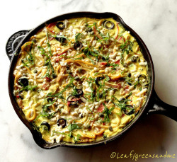 veganfeast:  Italian Spaghetti Frittata by