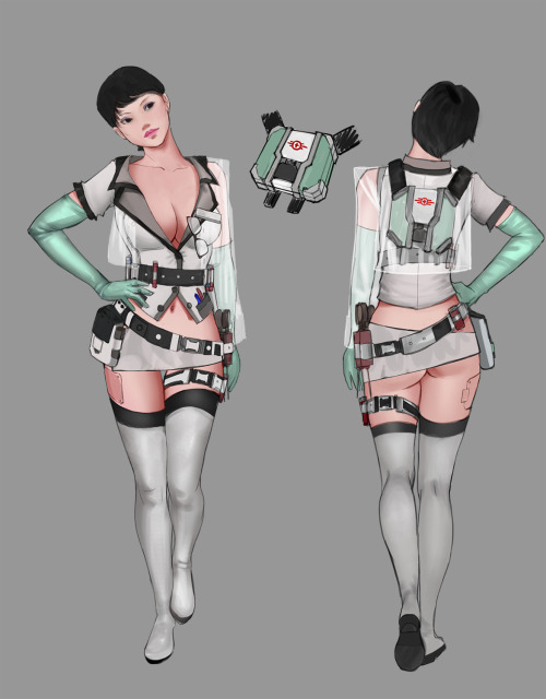 the–kite:  [WIP] Still working on Curie’s set! Which one do you prefer? :D Small strawpoll!  EDIT: Just notice that for some reasons probably linked to sleep deprivation, I wrote “tag” instead of “thong”. So tag is thong. Sue me. :p