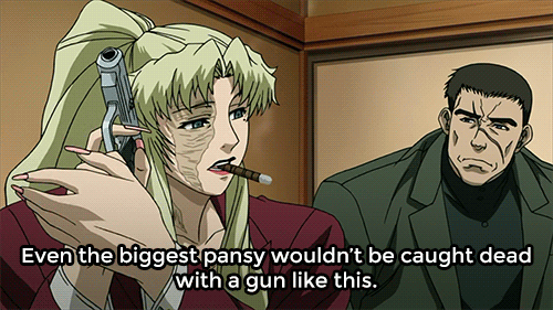 whereisthenuance:“Frankly, it’s embarrassing.”— Balalaika in Black Lagoon: The Second Barrage #24 Th