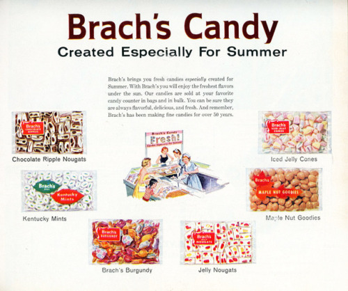 Bracht Candy ad 1960. USA. Via vintage-ads