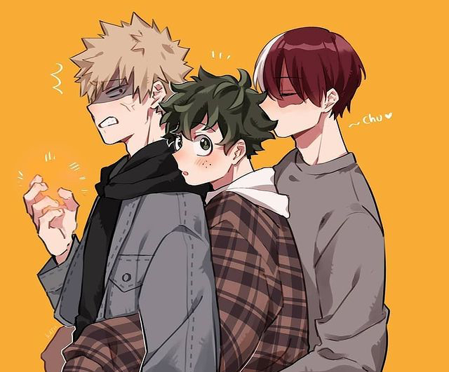 Notches and Bullets — Four is Better Than Two (TodoBakuDeku x Reader)