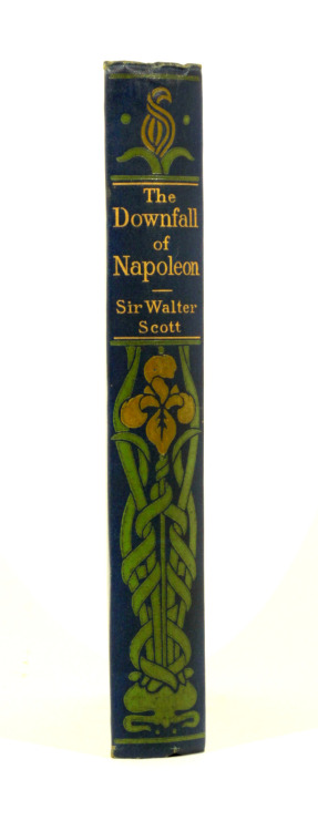 michaelmoonsbookshop:The downfall of Napoleon by Sir Walter ScottLondon Blackie &amp; Son c1900Superb art nouveau influe