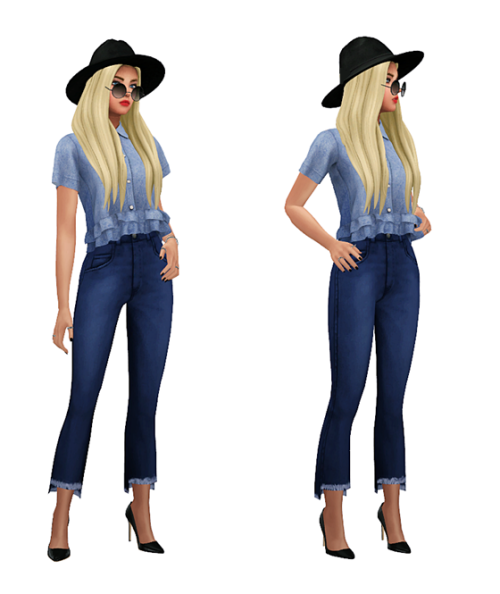 thekims4: TS4 Daily Fashion Lookbook #1 Skin / Hair / Eyes / Nosemask / Lip 1, 2 ClothingBernade