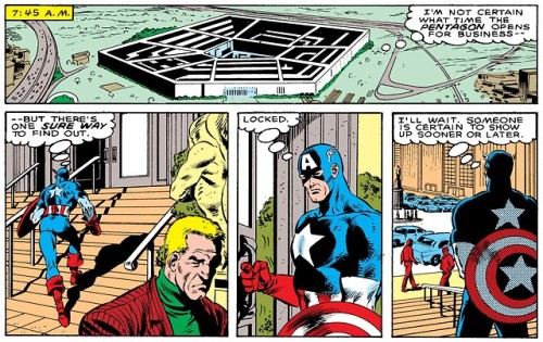 bandanamonkey:starspangledshitpost:Captain America No. 332, 1987what a doofusWhy is he like this