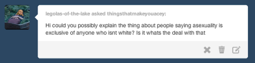 thingsthatmakeyouacey:It…kind of is.For now, I’m using the term PoC (people of color) as a shorthand