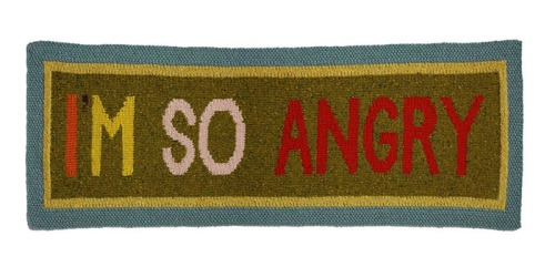 forestgreenlesbian: knitted banners by freddie robins