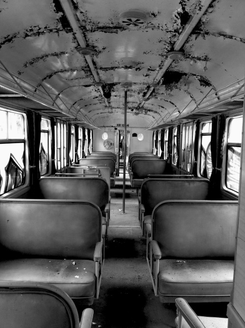 cpnblowfish:  Abandoned train in Thorame-Haute, France. 22 May 2014.