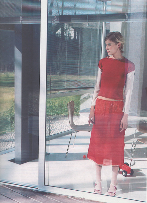 vodis: Delfine Bafort shot by Maria Dawlat for Grazia Italia March 2000