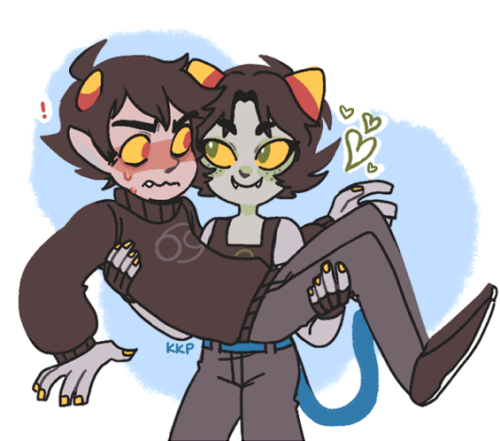 karkinophile:headcanon all the other trolls can lift karkat