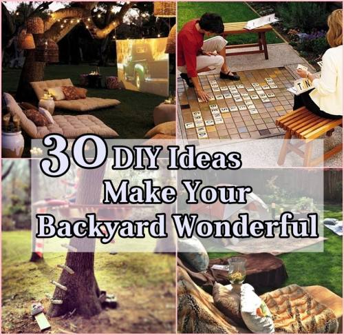 do-it-yourself-creations - A backyard is a wonderful place for...