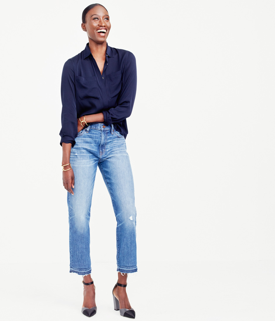 J.CREW DENIM, IRL
Not to get all Sisterhood of the Traveling Pants here, but our jeans look good on everyone. So we pulled three people off the street (nah, we know them) to test-drive three styles from our fall collection. See more here.