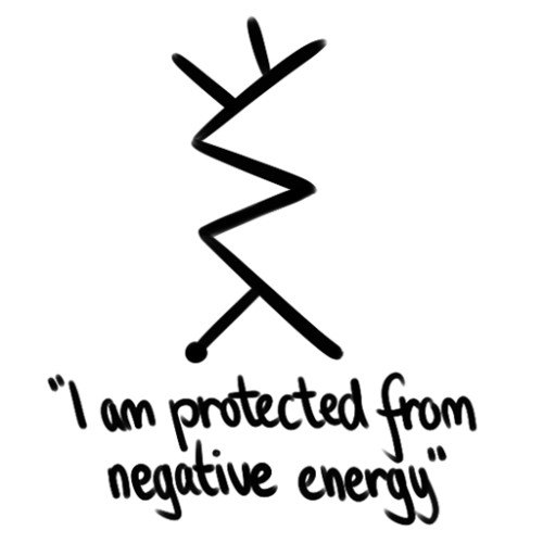 sigiilmagick: “I am protected from negative energy” A sigil you can use for protection. 