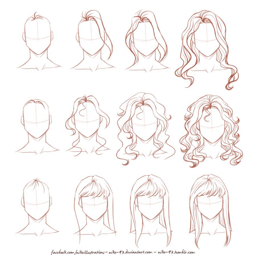 How to Art — How I draw long hair by NikeMV