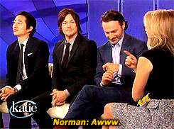 walkingdixon: The Walking Dead cast on Katie.