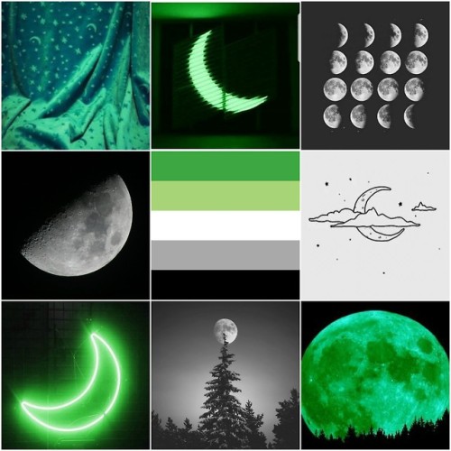 lowkey-mcgee:Aromantic Moon Moodboard