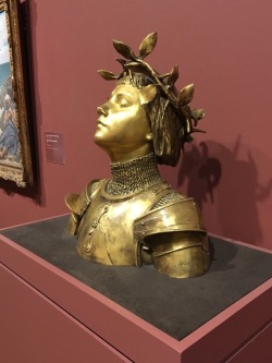 hurloaned: look at this gorgeous gorgeous gorgeous bust of joan of arc i found at the art institute