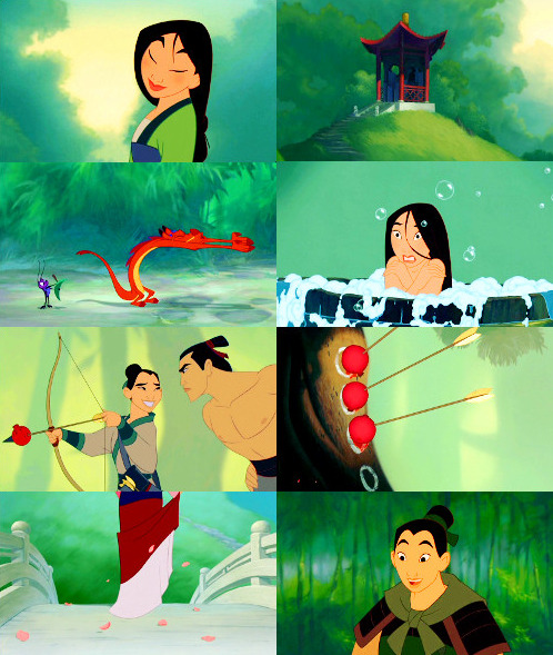 swim-forthemusic: picspams: Mulan (1998) + greenYou don’t meet a girl like that every dynasty.