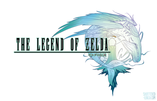 shattered-earth:  Finished! A tribute to the beauty of Final Fantasy logos and my love of the Legend of Zelda franchise.  The precise text placement/kerning may be adjusted a tiny bit but other than that, here they are! It was a real itch i just had