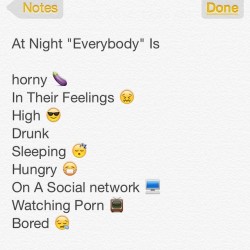 At Night &ldquo;Everybody&rdquo; Is  horny 