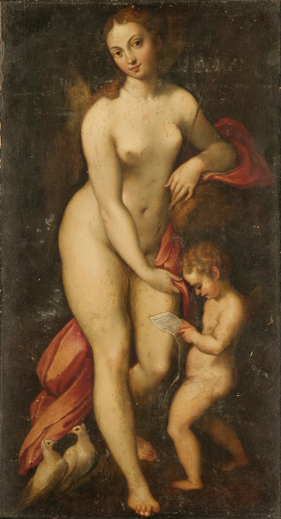 Venus and Cupid by Correggiooil on canvasDulwich Picture Gallery 