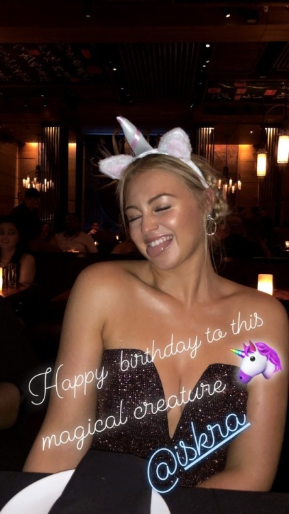 Iskra via Anna Demidova’s Instagram Stories