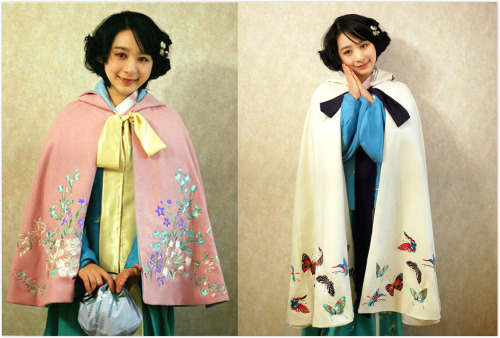 fuckyeahchinesefashion:Traditional Chinese clothes, hanfu. Type: Doupeng斗篷（embroidered cloaks). Made by 清辉阁