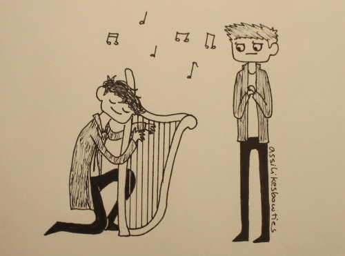 mixgoldenphoenix:numer0six:assimilationnistes:so cas used to have a harp?indeed …*chokes*