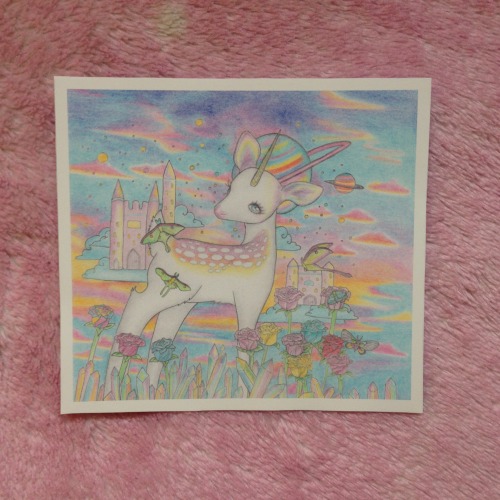 oceanvixen: I uploaded two brand new ‘Opal Deerling’ prints to my Etsy earlier today! x 