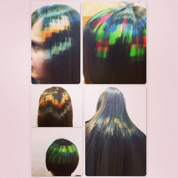 fyhaircolors:  Xpresion Pixel Hair Colour - they say this is the new ombre, would