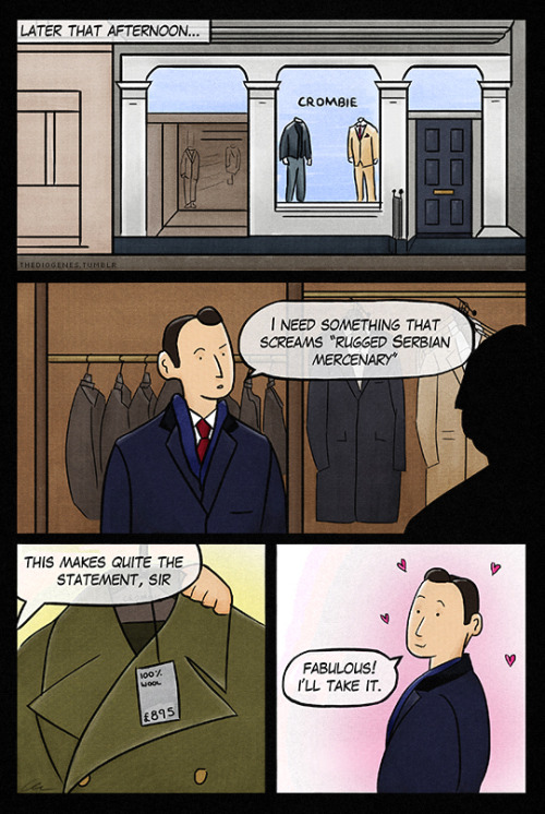 thediogenes: Mycroft Holmes and the Adventure of the Outrageously Expensive Undercover Coat &he