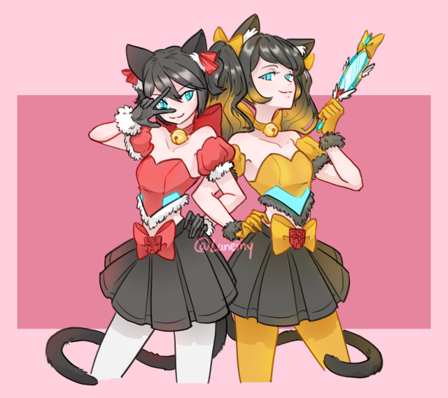 Here I am with more of my Magicaformers AU! Here’s the lambo twins!