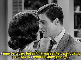 rob-and-laura-petrie:Every Kiss: #2 | 1.01 The Sick Boy and the SitterI want you to go to that party