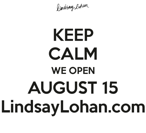 Psst&hellip; We&rsquo;re almost done. Sign up at lindsaylohan.com for a sneak peek tomorrow 