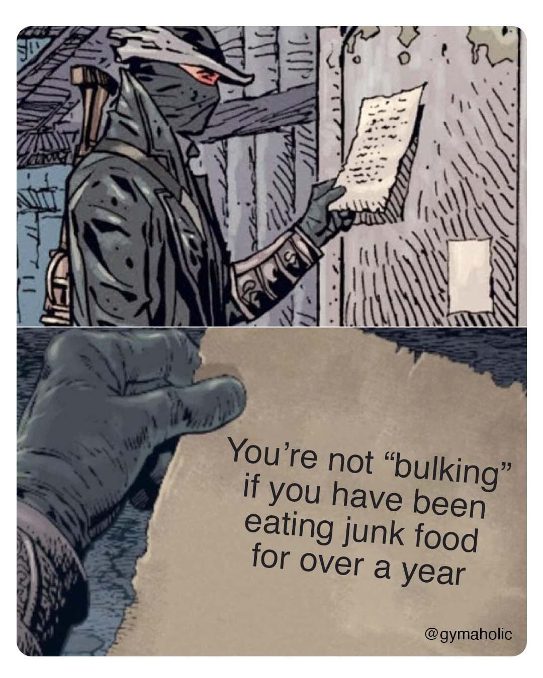 You’re not bulking