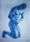 airofsolitude:Kateryna Bortsova | Nude Male Model on his Knees (2021)