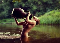 Christiannaturist:  Beautiful Way To Take A Bath! Bathing In A River On A Warm Summer