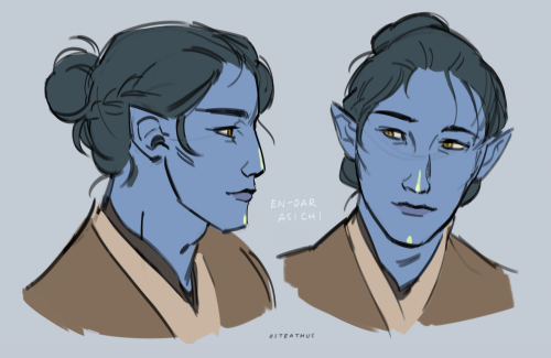 en-dar asichi is a kind-hearted but unfortunate pantoran jedi master who prays every day that his de