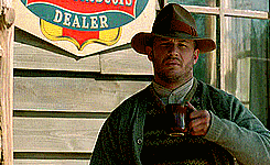 therewasneverjustone:  Tom Hardy as  Forrest Bondurant  (Lawless)    &ldquo;