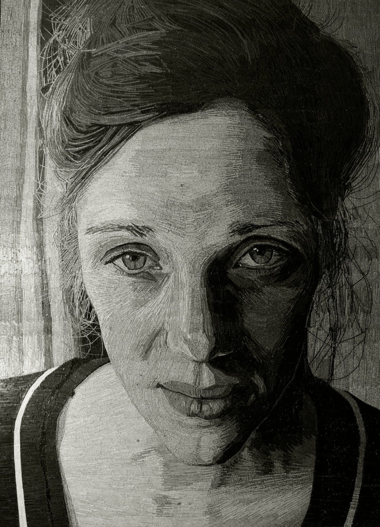unknowneditors:  Love Letter Portraits, Jamie Poole  Using the scraps from old