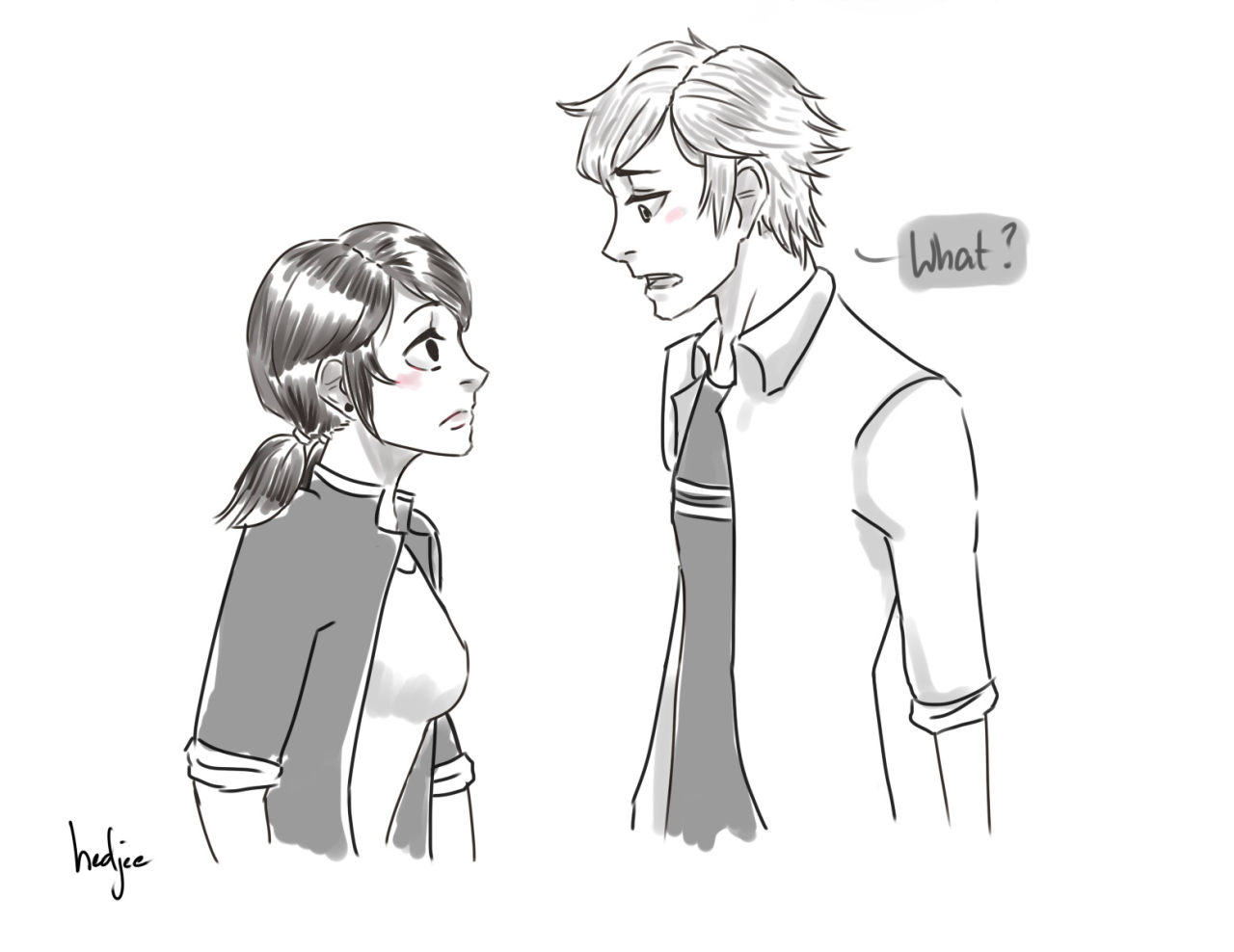 hedjee:  au where they knew eachothers identity and probably date eachother bonus