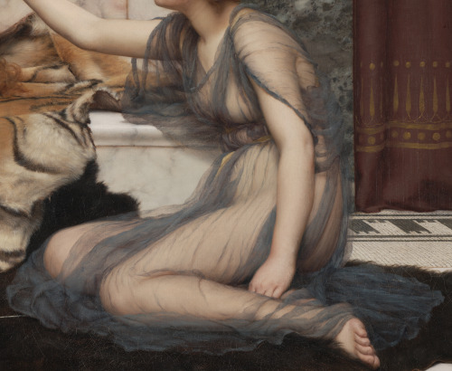 artthatgivesmefeelings:  A Study of ‘Mischief and Repose‘John William Godward, 1895
