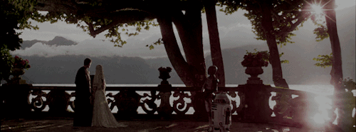 masterskywalker:on distant naboo, in a rose-covered arbor overlooking the sparkling lake, anakin and