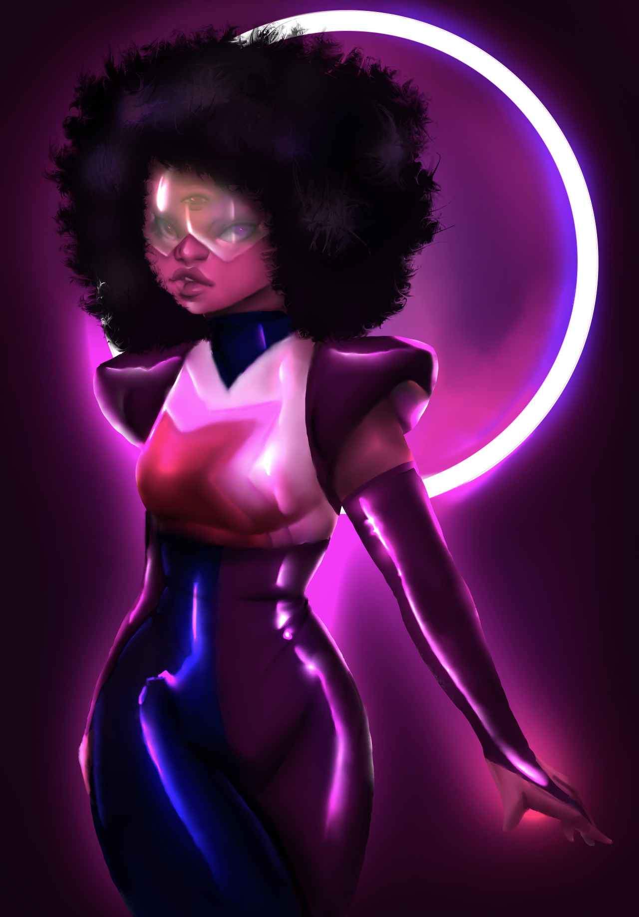 isaannart:  I graduated wooo, I finally have time to draw :D!!! Garnet, 1.5 hours