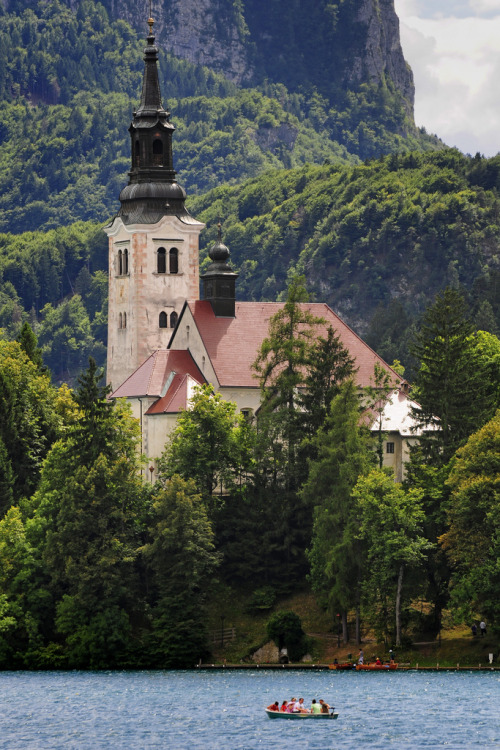 h4ilstorm:  Slovenia - Lake Bled - Church of the Assumption of Mary (by Darrell Godliman) 