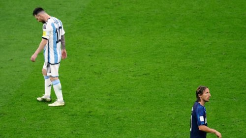 Not Sure What To Call This But Messi And Modri Pose Like Theyre Rivals On A Poster For An Epic Film: