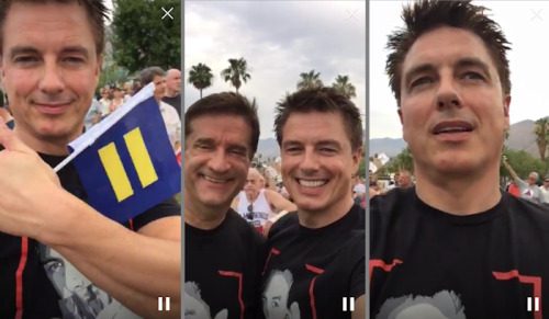 barrowmanforum: John Barrowman and Scott Gill celebrate marriage equality in the United States of Am